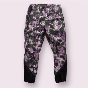 Lululemon Wunder Under Floral High-Rise Crop 23" Scallop Leggings Luxtreme 8